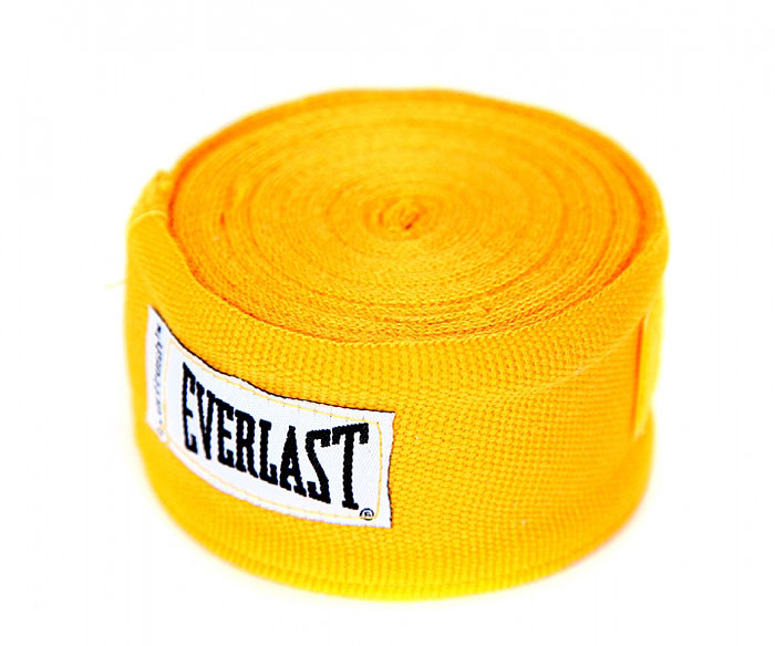 заказать и купить Бинты боксерские эластичные Everlast, длина 4,55 м, цвет: желтый, 2 шт