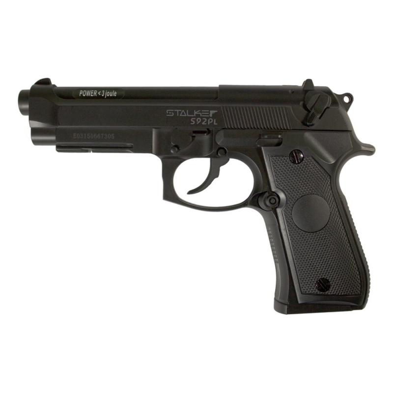 заказать и купить Пистолет пневматический Stalker S92PL (аналог Beretta 92). ST-12051PL