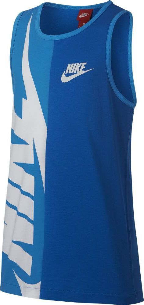 заказать и купить Футболка для мальчика Nike Sportswear, цвет: синий. 903677-465. Размер XS (122/128)