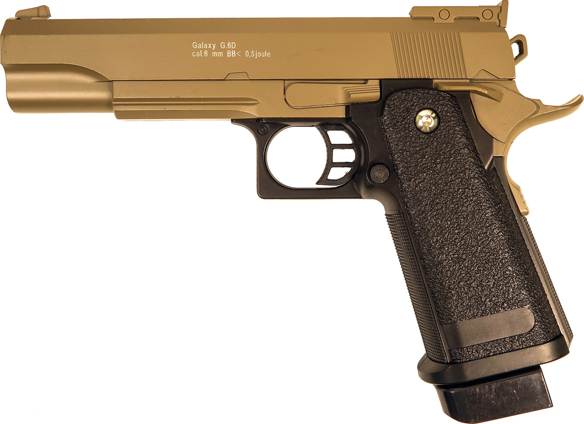 заказать и купить Пистолет софтэйр Galaxy G.6D, пружинный, цвет: светло-коричневый, 6 мм